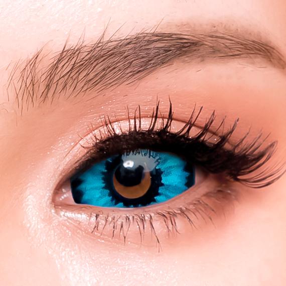 Lentes de contacto de esclerótica azul de elfo de nieve de la