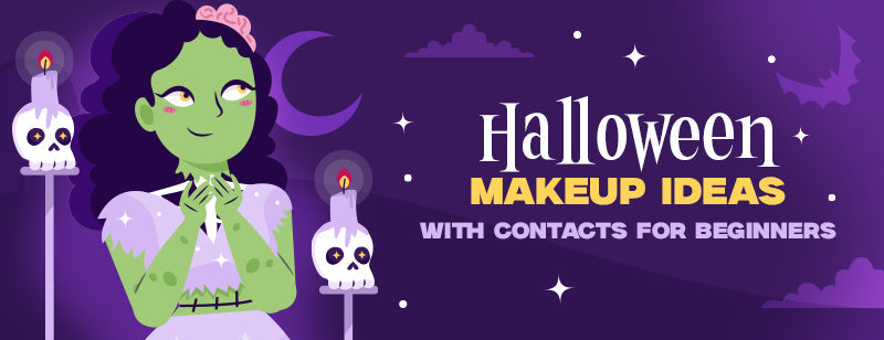 Halloween Makeup Ideas With Contacts for Beginners: 8 Looks