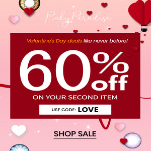 V-day Sale: 60% Off your second pair of lenses