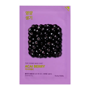 Holika Holika Pure Essence Facial Mask Sheet (Acai Berry)