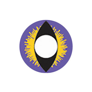 EOS Cosplay Angry Cat Eye Violet Jaune F66