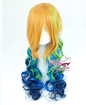 Tri Tone Golden Blonde Long Wavy 80cm