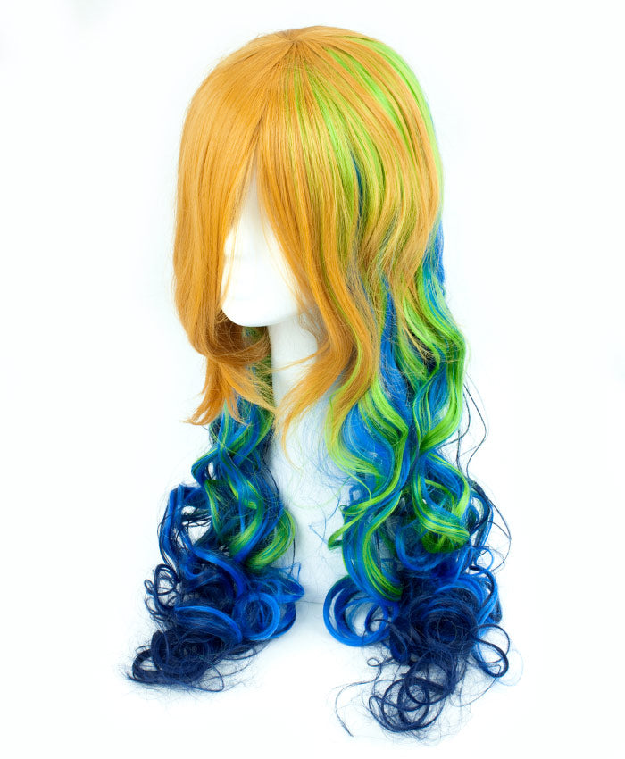 Tri Tone Golden Blonde Long Wavy 80cm