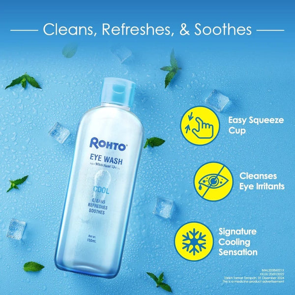 cleanse, refresh, and soothe your eyes with cooling eye wash