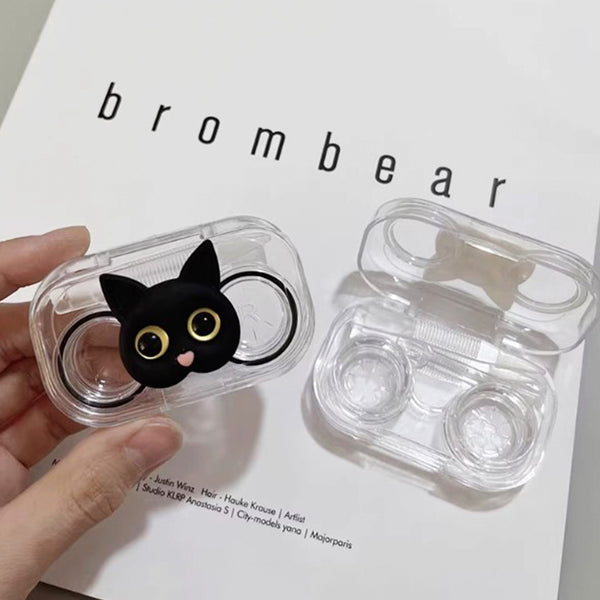 black cat travel lens case