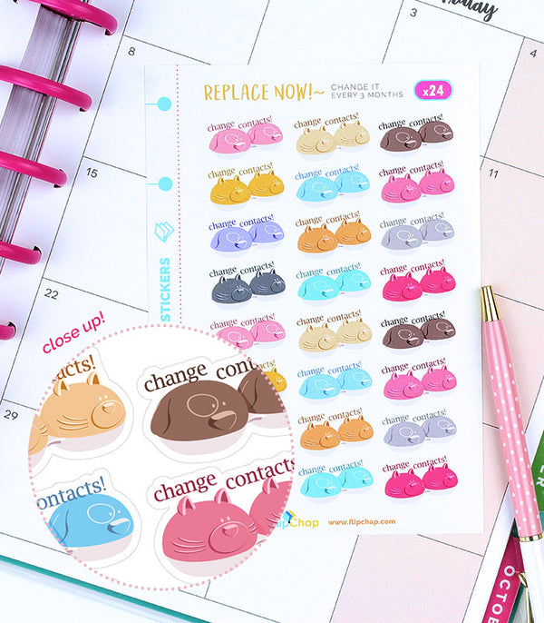 Eläinaiheiset piilolinssikotelotarrat