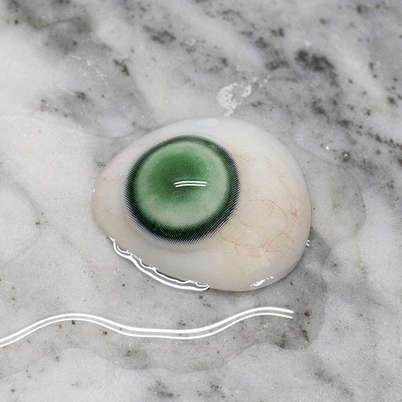 Princess Pinky Aura Bloom 14.5 mm Moss Jade circle lenses 