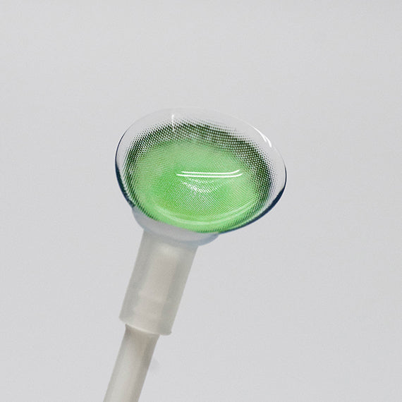 Get a realistic anime look with Princess Pinky Aura Bloom Moss Jade colored contacts 
