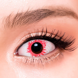 Princess Pinky Bleeding Pupil Sclera Contact Lenses for Cosplay, Halloween & Costume