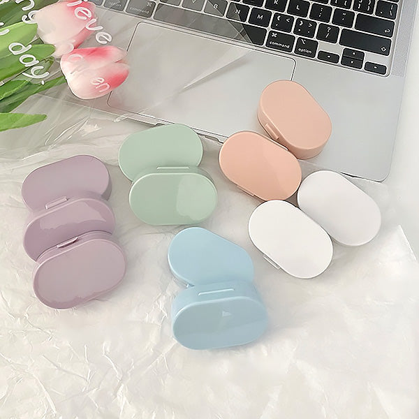 pastel candy color contact lens case for travel 