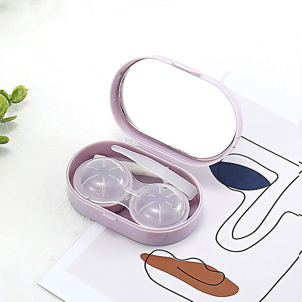 lavender purple travel contact lens case
