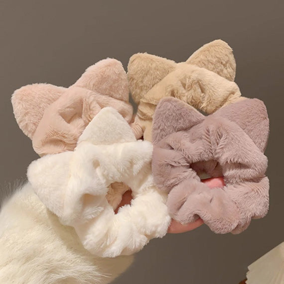 Aesthetic Cat Ear Design Scrunchie Perfect for Kawaii Lovers