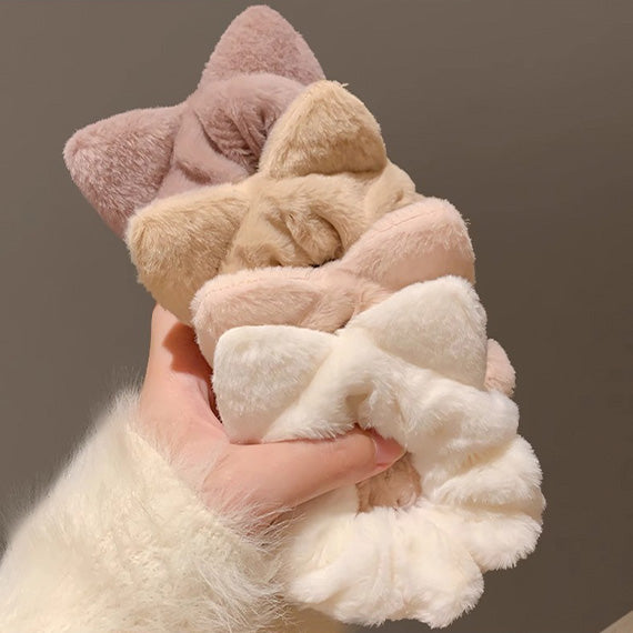 Aesthetic Cat Ear Design Scrunchie Perfect for Kawaii Lovers