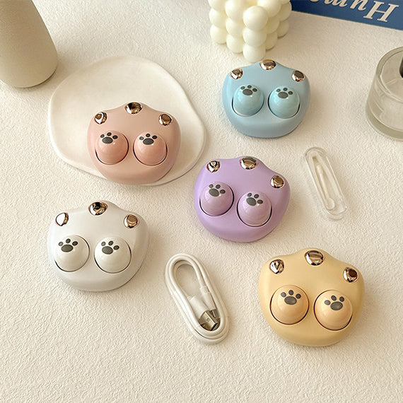 adorable cute cat paw auto contact lens cleaning device 