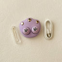 purple kitty cat paw automatic ultrasonic contact lens cleaner