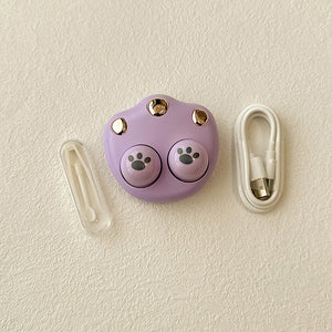 purple kitty cat paw automatic ultrasonic contact lens cleaner