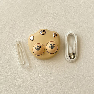 yellow Cat-inspired design ultrasonic contact lens cleaner