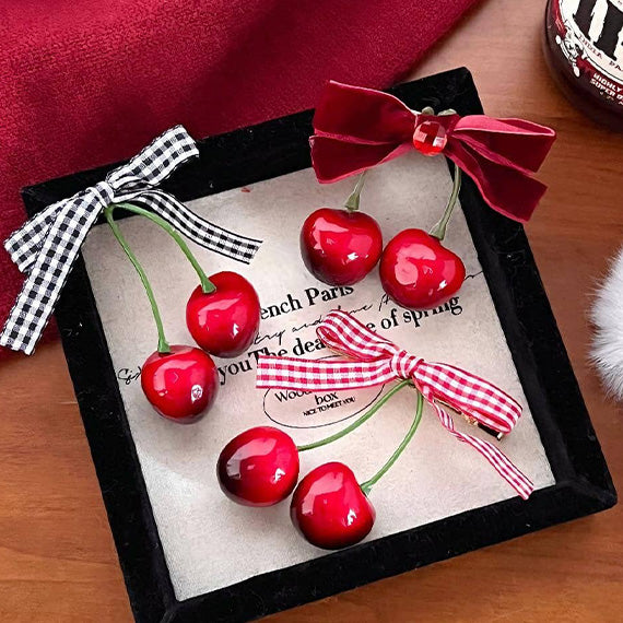 coquette core hair clips