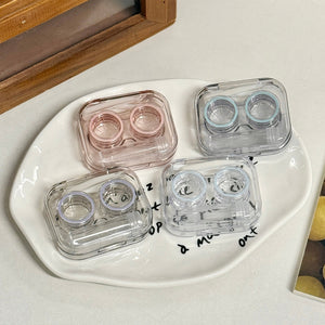clear travel contact lens case