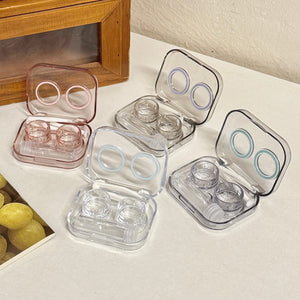 colorful clear contact lens case
