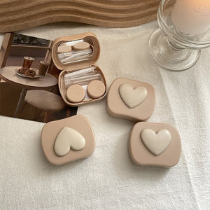 mocha colored contact lens case