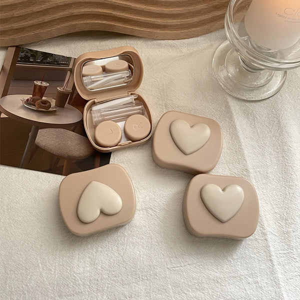 mocha colored contact lens case