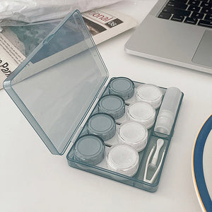 All-in-one solution for contact lens care and storage