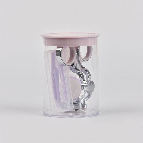 lilac purple contact lens assist wearing tool for eye open