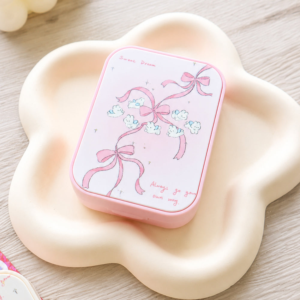 pink contact lens case