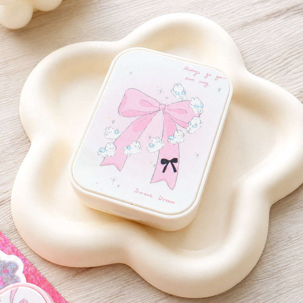 pink contact lens case
