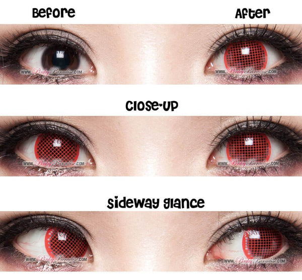 Princess Pinky Cosplay Red Screen Before and After