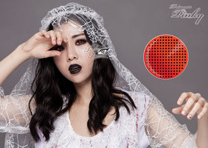 Princess Pinky Cosplay Red Screen with Model Wearing