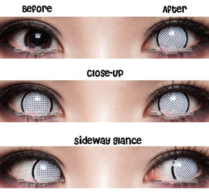 Princess Pinky Cosplay White Mesh With Rim (With Prescription)