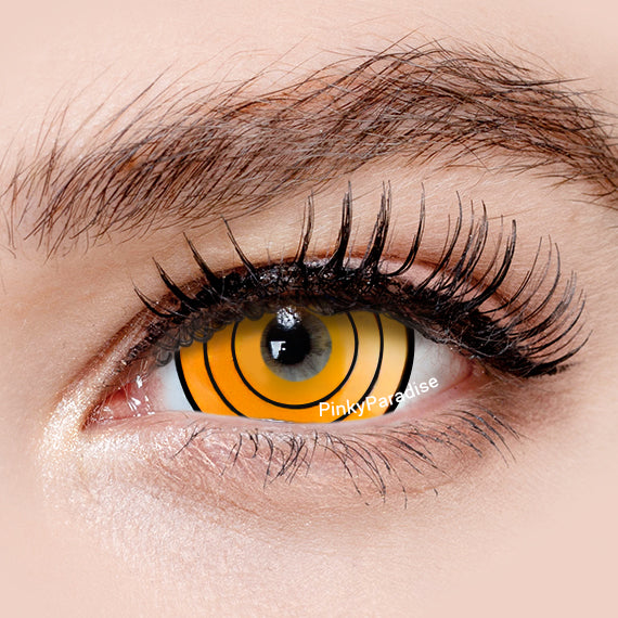 Princess Pinky Yellow Ring Mini Sclera Contact Lenses for Cosplay, Halloween & Costume
