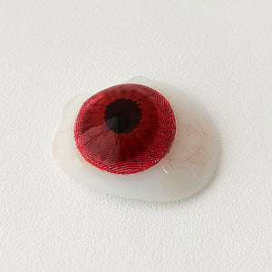 Demon red mini sclera contacts for Halloween