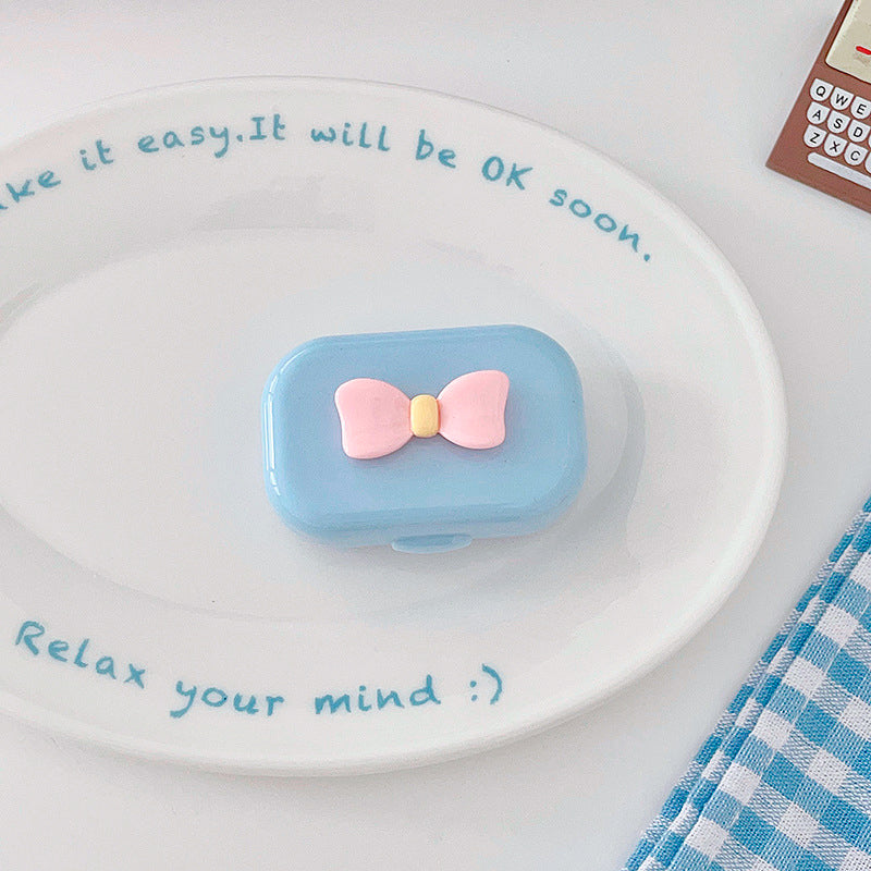 Cute Bow Pastel Travel Lens Case
