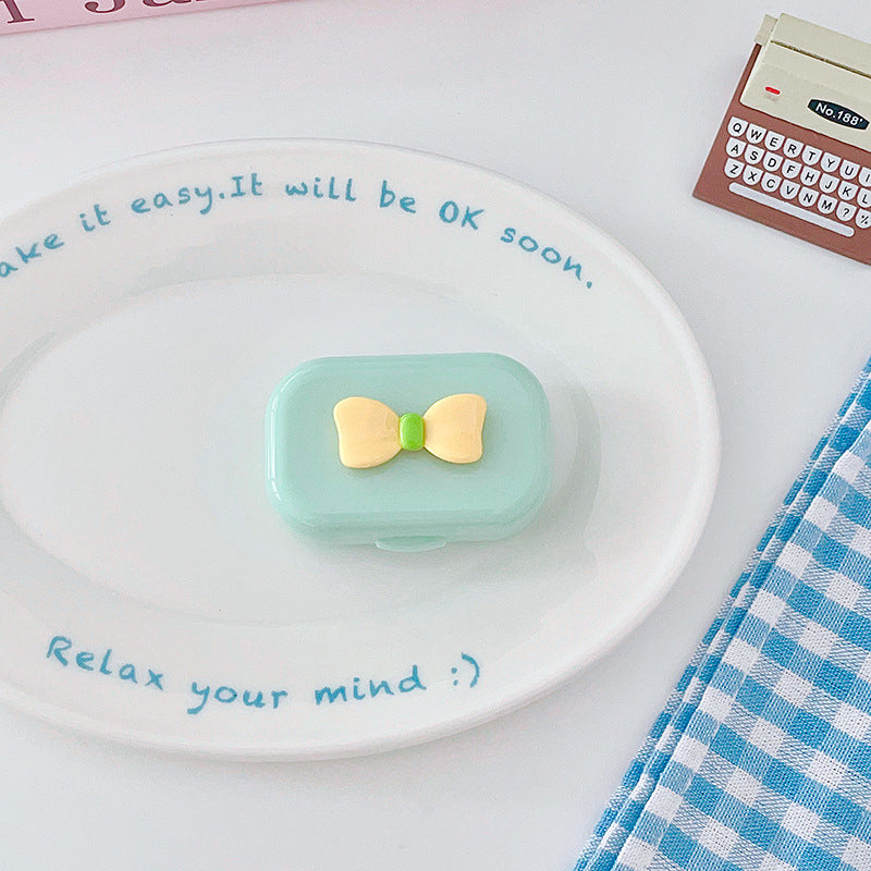 Cute Bow Pastel Travel Lens Case
