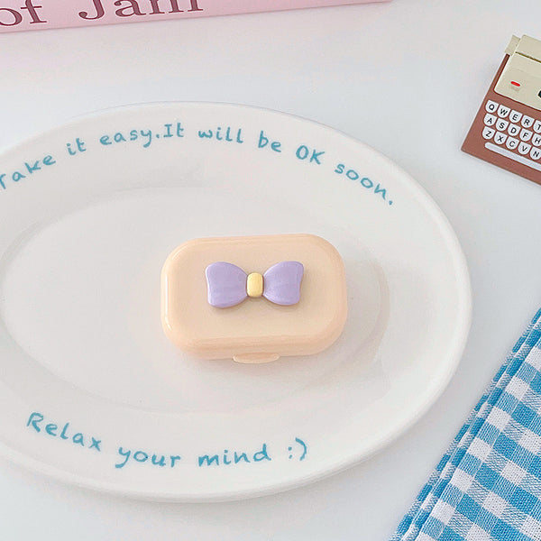 Nette Schleife Pastell Reiseobjektivtasche