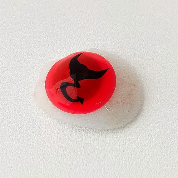 Princess Pinky Red Devil Mini Sclera Contact Lenses for Cosplay, Halloween & Costume