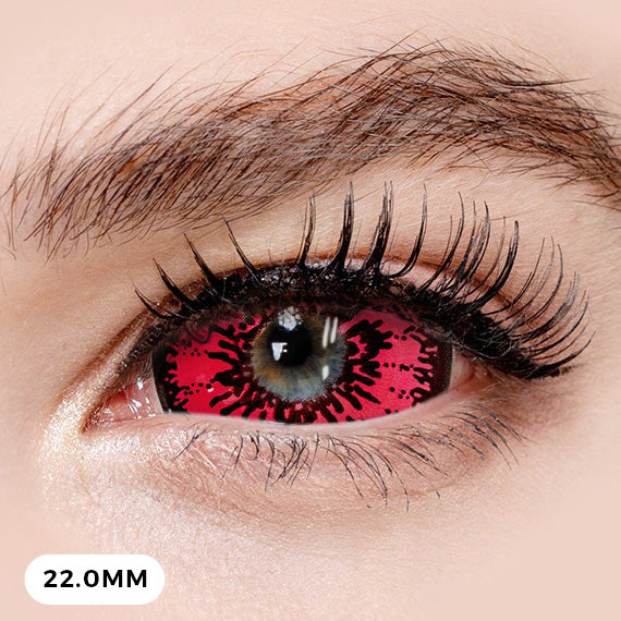 Princess Pinky Dolly Plus Red Sclera Contact Lenses for Cosplay, Halloween & Costume