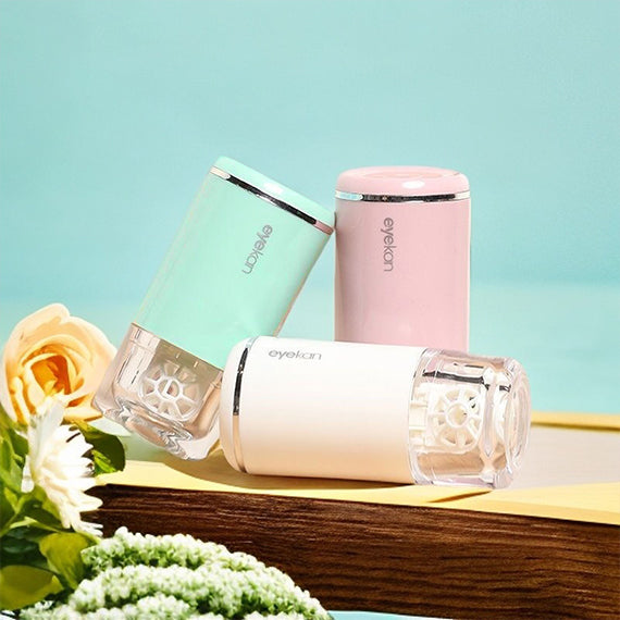 eyekan turbine-style ultrasonic contact lens cleaning tool in 3 colors 
