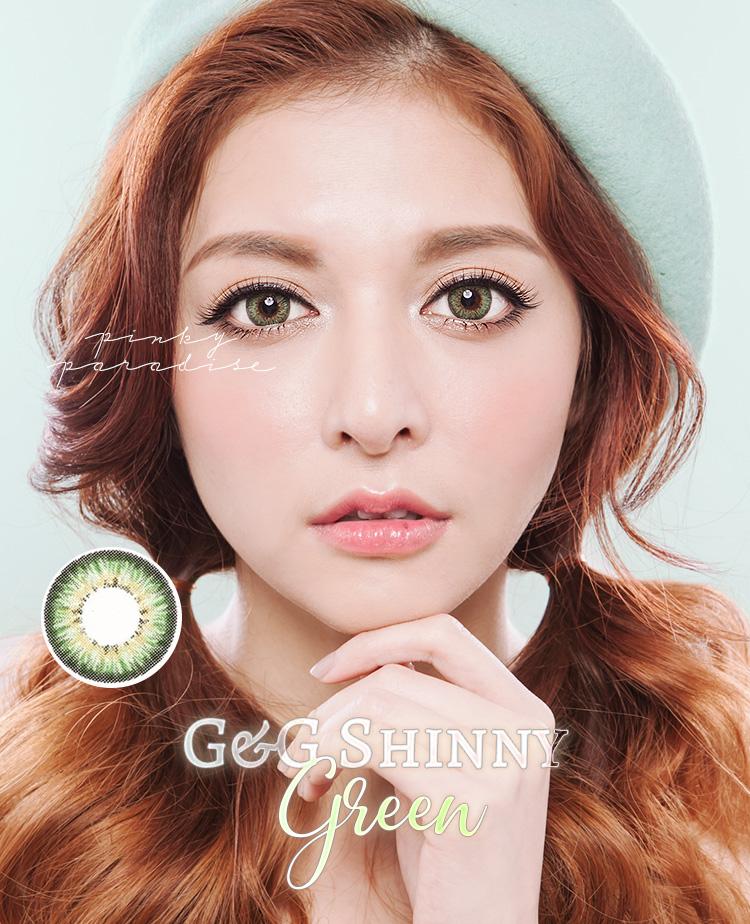 G&G Shinny Green (known as Puffy 3 tone) Contact Lenses