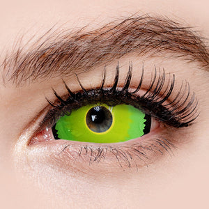 Princess Pinky Green Scar Sclera Contact Lenses for Cosplay, Halloween & Costume