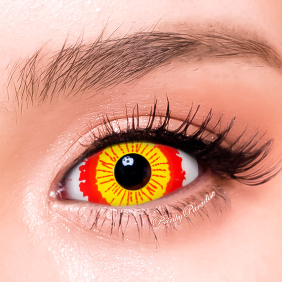 Princess Pinky Haunted Pupil Sclera Contact Lenses for Cosplay, Halloween & Costume