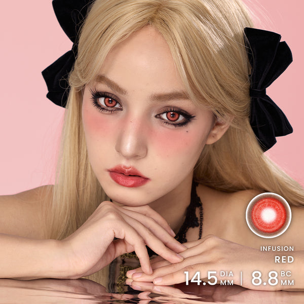 halloween red contact lenses cosplay