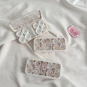 Portable contact lens accessory kit with mirror in white