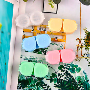 Candy color Clamshell Travel Lens Case