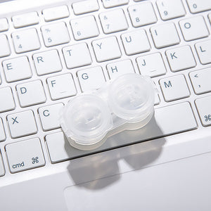 mini clear clamshell contact lens case