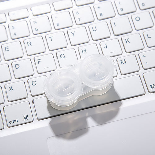 mini clear clamshell contact lens case