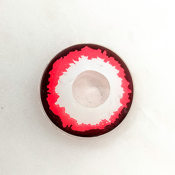 Monster eye design sclera colored contacts for sfx makeup and halloween